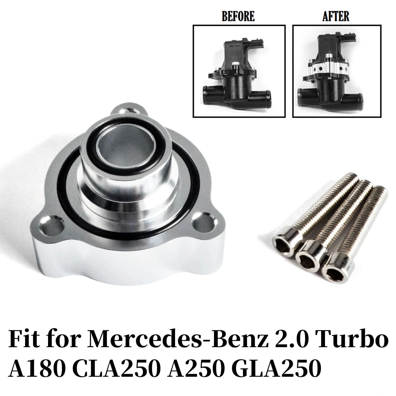 Adaptador BOV Mercedes-Benz 2.0 Turbo A180, CLA250, A250 y GLA250