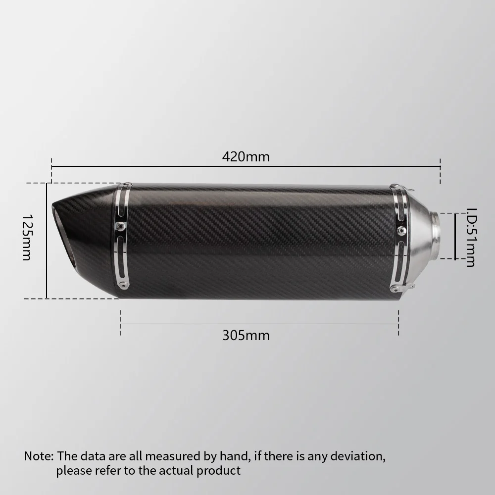 Silenciador escape 51mm para Yamaha MT-09, FZ-09, XSR900 - imagen 2