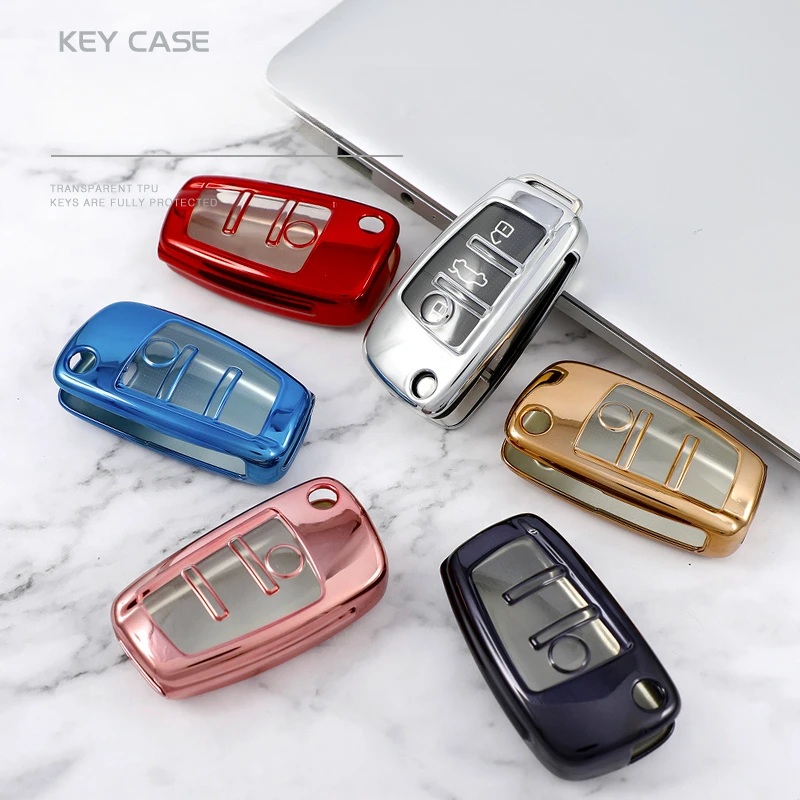 Funda TPU transparente para llave de coche