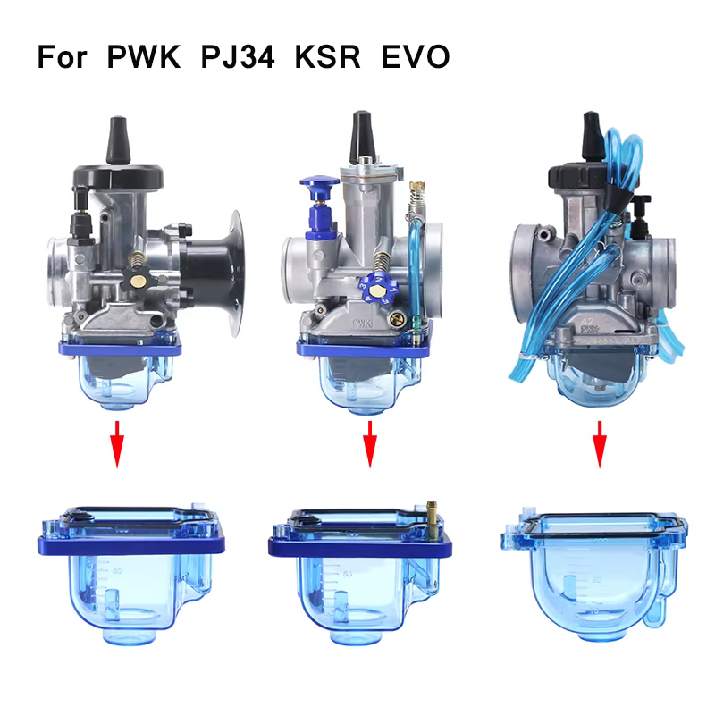 ZS Racing Cuba de flotador transparente para carburadores PWK/PHBG - imagen 2