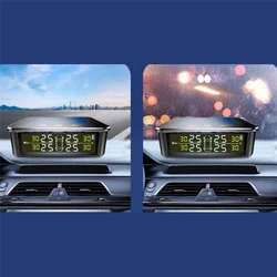 TPMS externo con sensores solares y pantalla LCD para coche