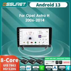 Autorradio 2DIN 9" CarPlay Android 14 GPS – Opel Astra H 2006-2014