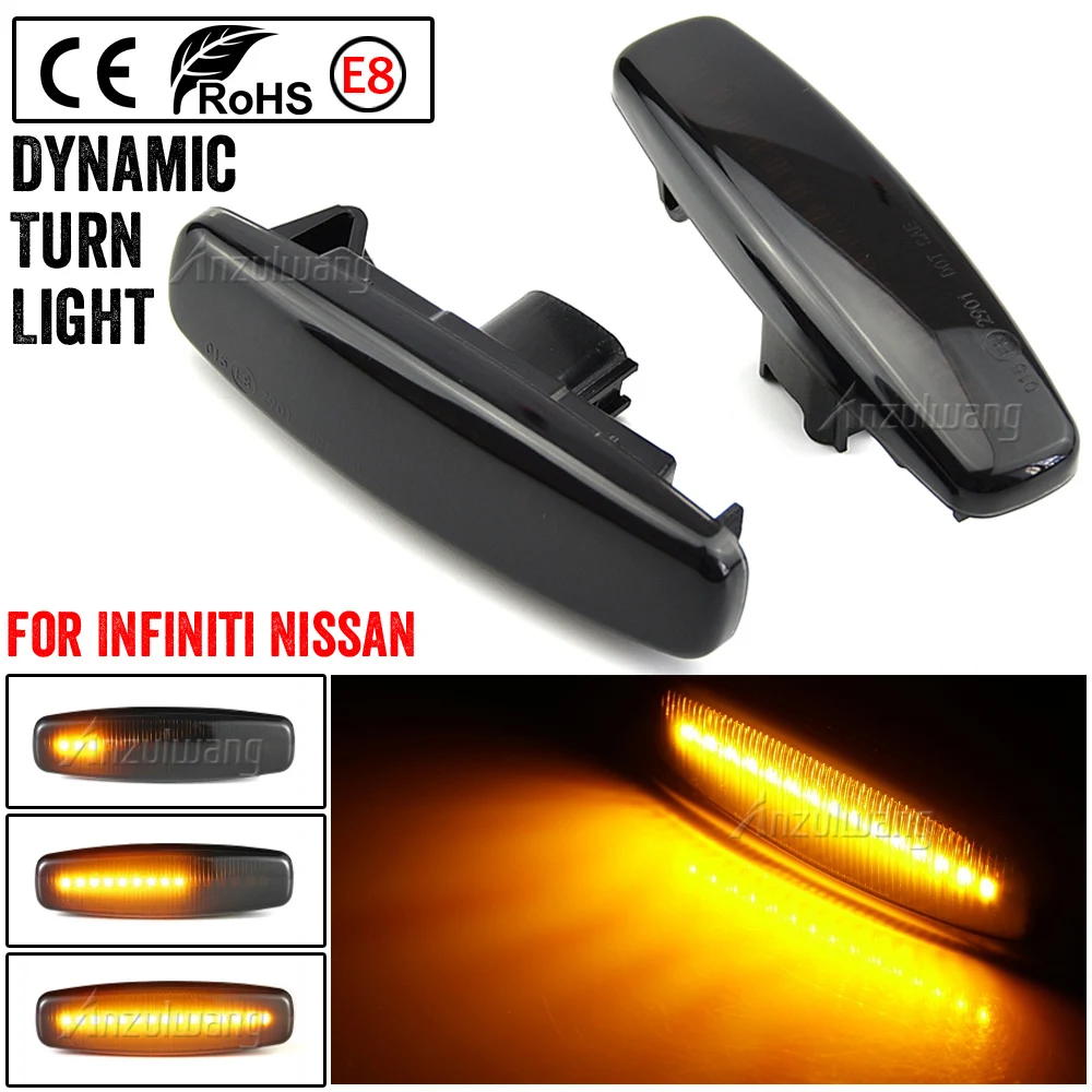 Repetidores laterales dinámicos LED para Infiniti