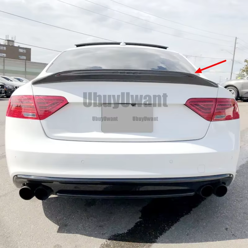 Alerón trasero pico de pato negro brillante Audi A5 Coupé B8/B8.5 - imagen 2