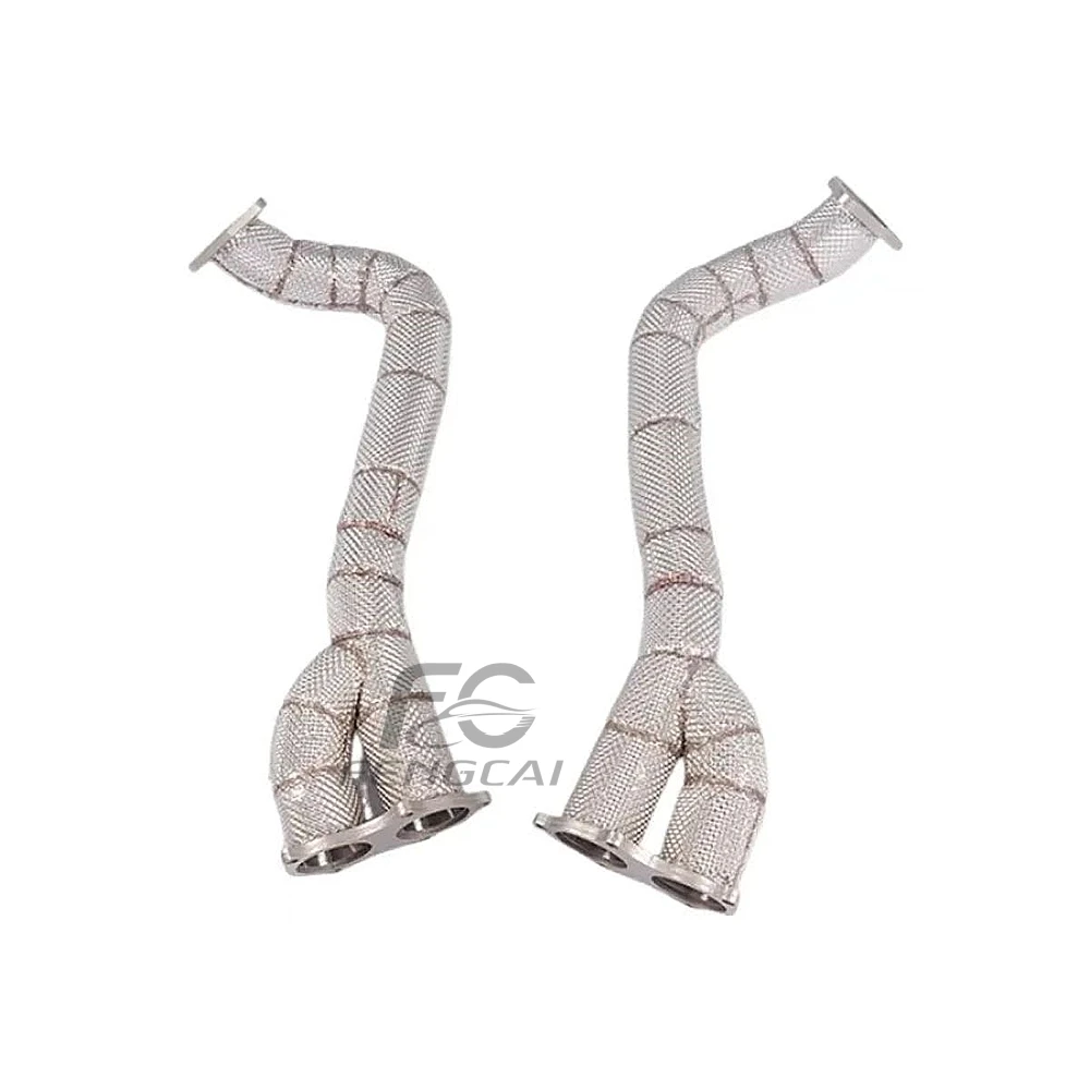 Tubo recto deportivo de acero inoxidable para Porsche 718