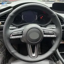 Protector de volante microfibra perforada Mazda 3 Axela CX-30 2019-2020