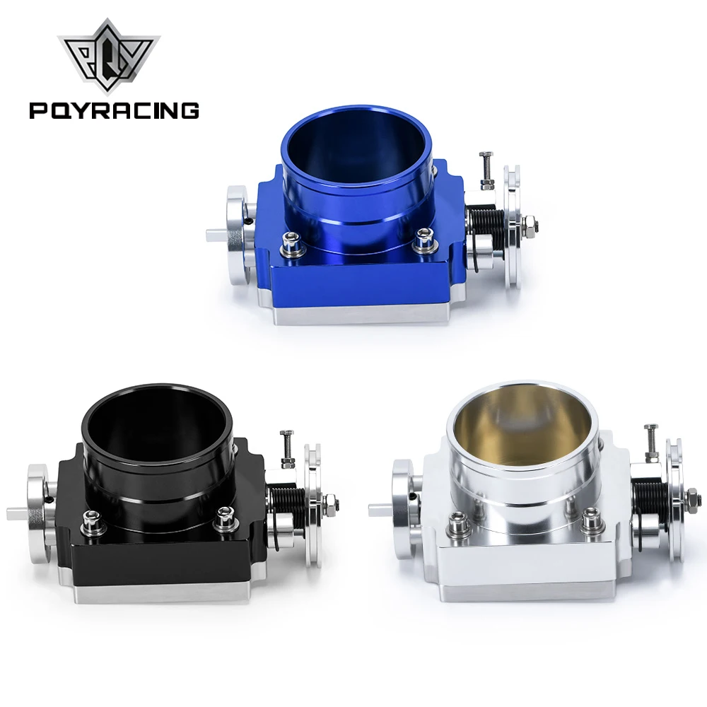 Cuerpo de acelerador de 80mm, Colector de admisión de alto flujo, palanquilla de aluminio, PQY6980, nuevo