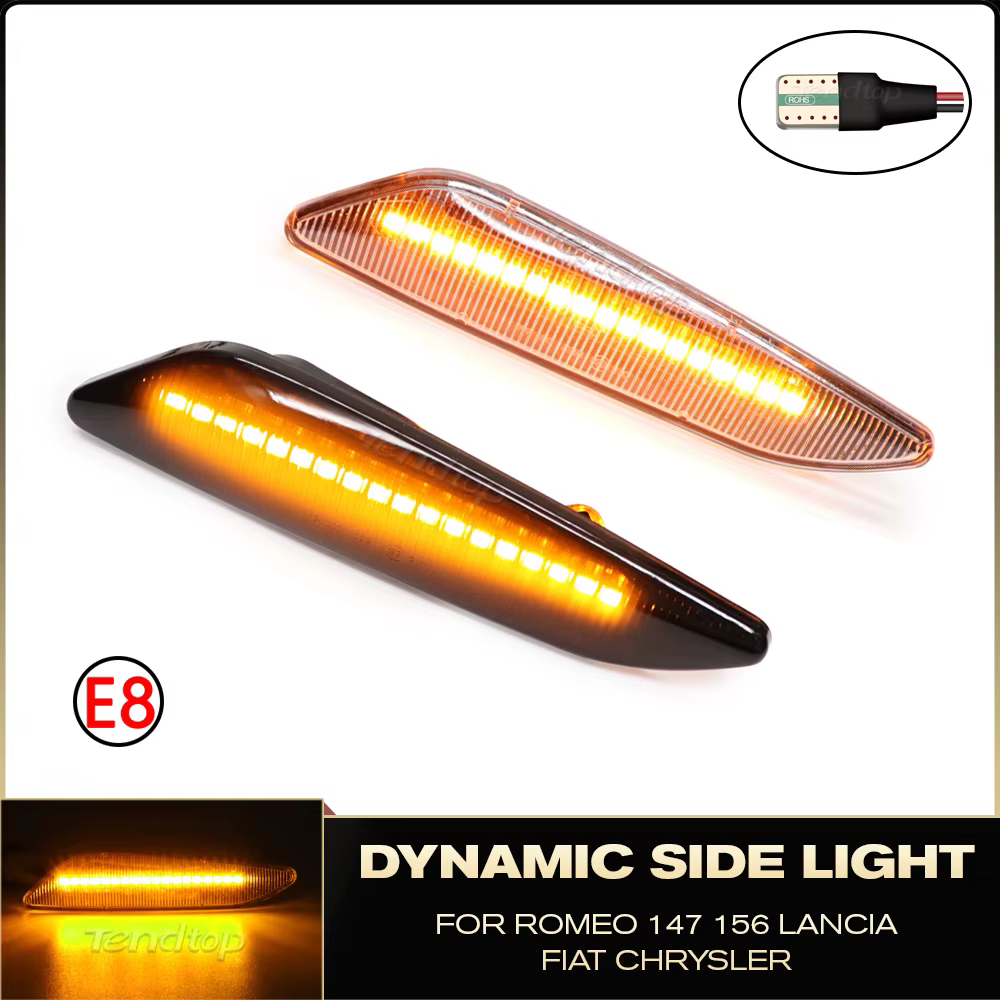 Intermitentes laterales LED dinámicos para Fiat Tipo y Alfa Romeo 147/156
