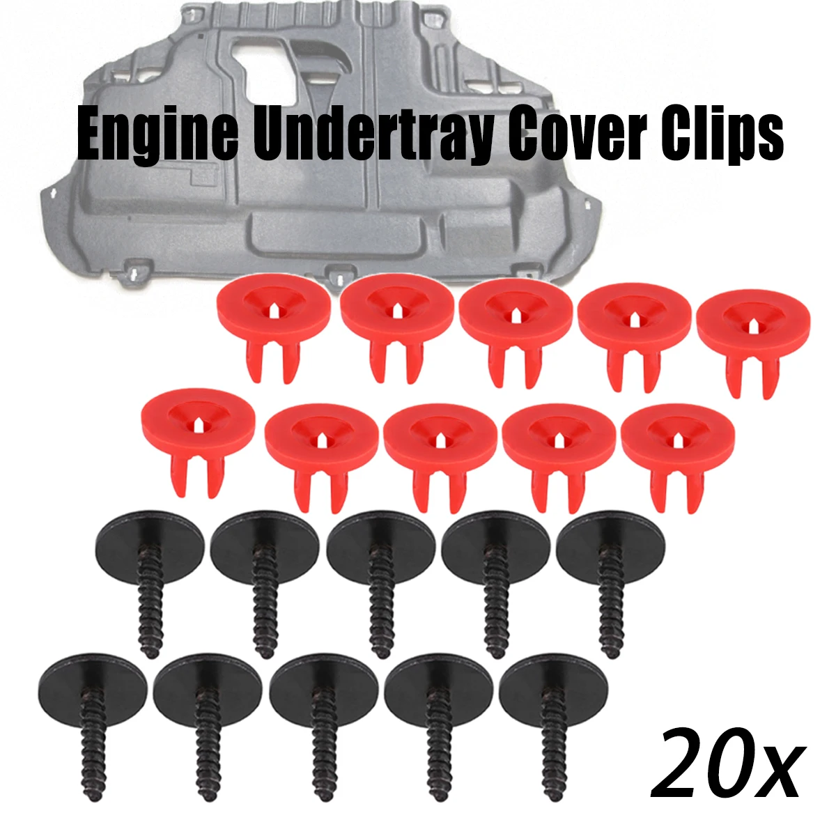 Clips fijación cubierta motor Ford Focus Mondeo C-Max S-Max Galaxy - imagen 5
