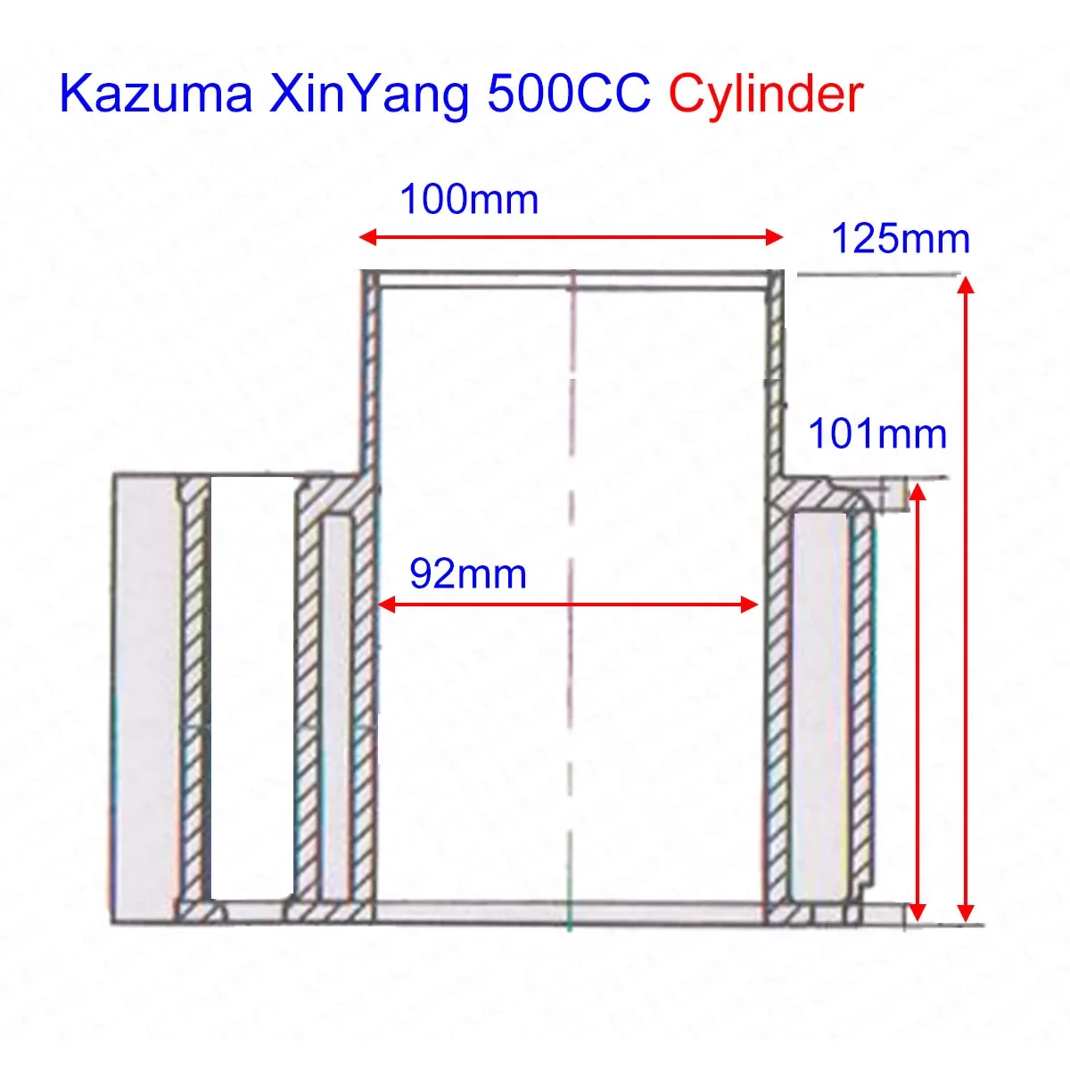 Kit de segmentos, bulón y juntas de motor 92 mm para Kazuma Jaguar 500 - imagen 5