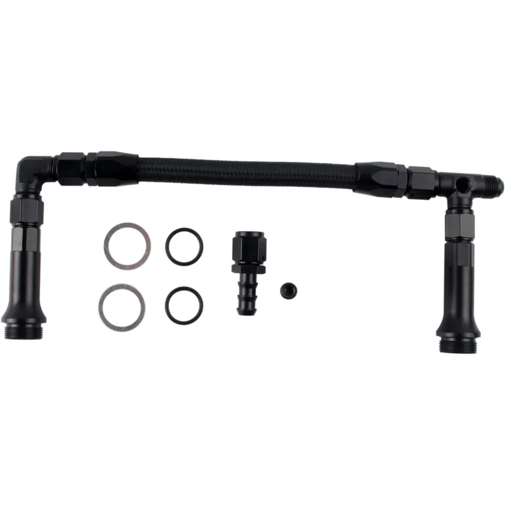 Kit línea combustible dual AN6 trenzada acero inoxidable para Holley 4150 - imagen 3