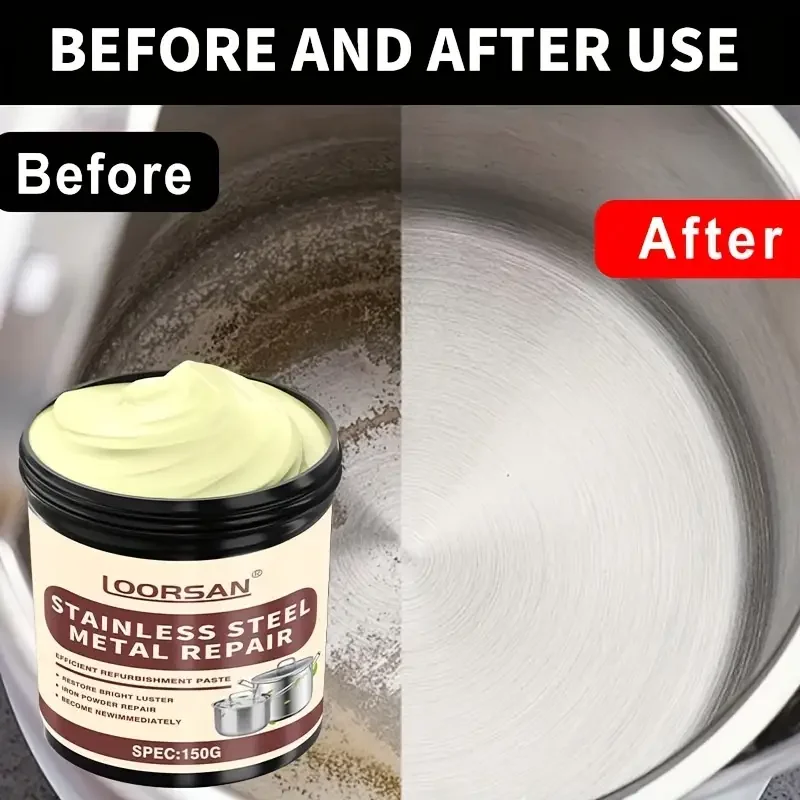 Pasta renovadora de acero inoxidable multiusos para restaurar metales - imagen 3