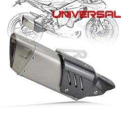 Silenciador de escape AKR universal de 51 mm para moto