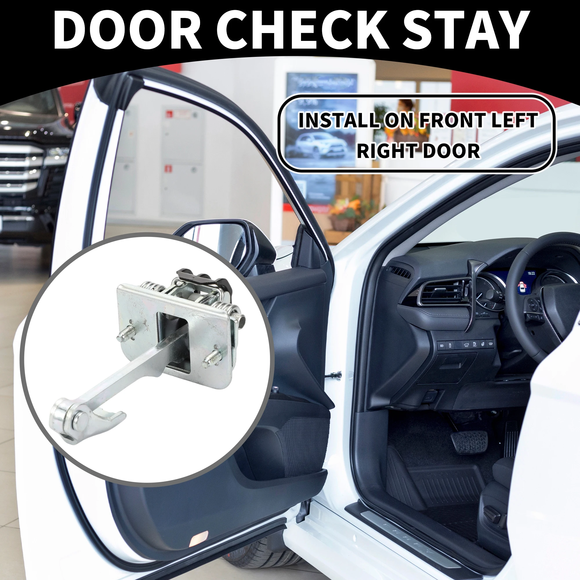 UXCELL limitador de tope de correa de retención de puerta No.9181Q8 tope de soporte de retención de puerta delantera izquierda derecha de coche para CITROEN DS3 2009-2019