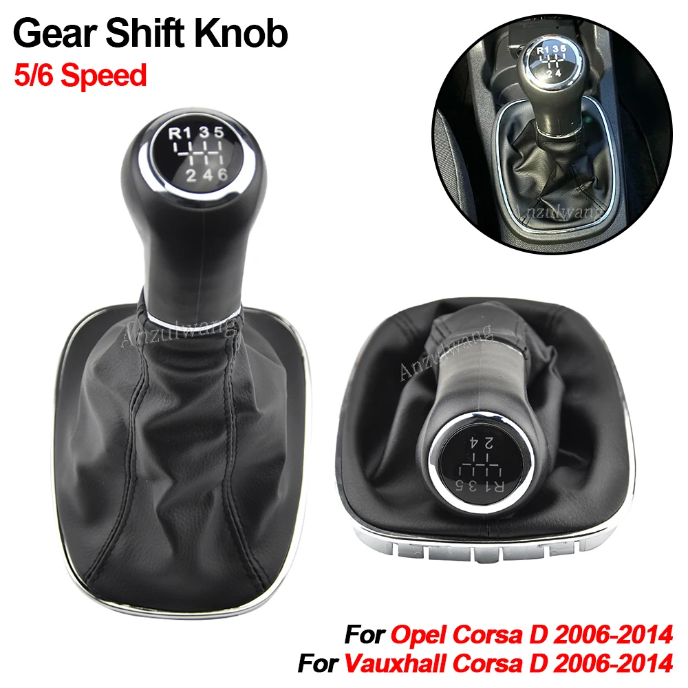 Pomo y fuelle para palanca de cambios Opel Corsa D 5/6 velocidades - imagen 3