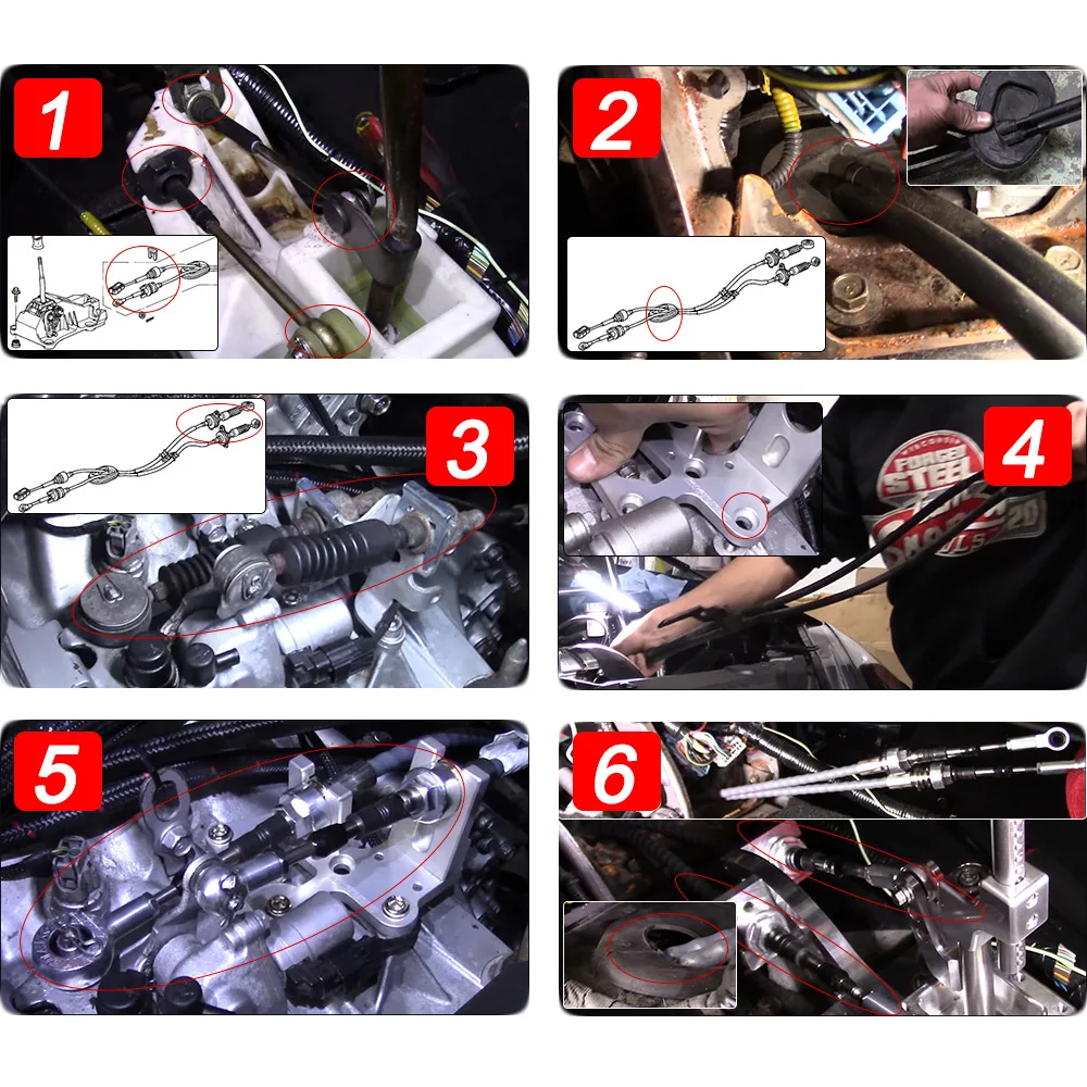 Cables de cambio RAVERACING para Honda
