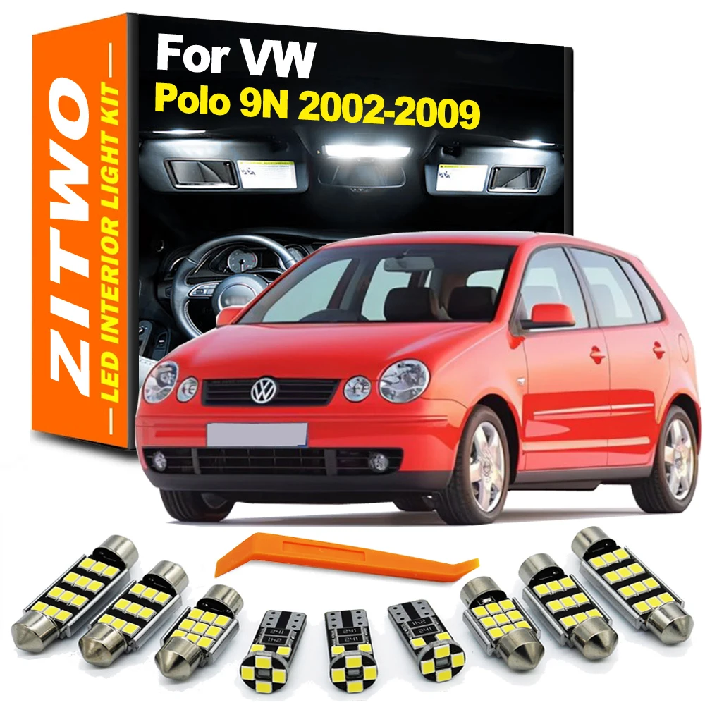 Kit luces LED interior ZITWO cúpula y maletero – VW Polo MK4 9N 9N3 2002-2009