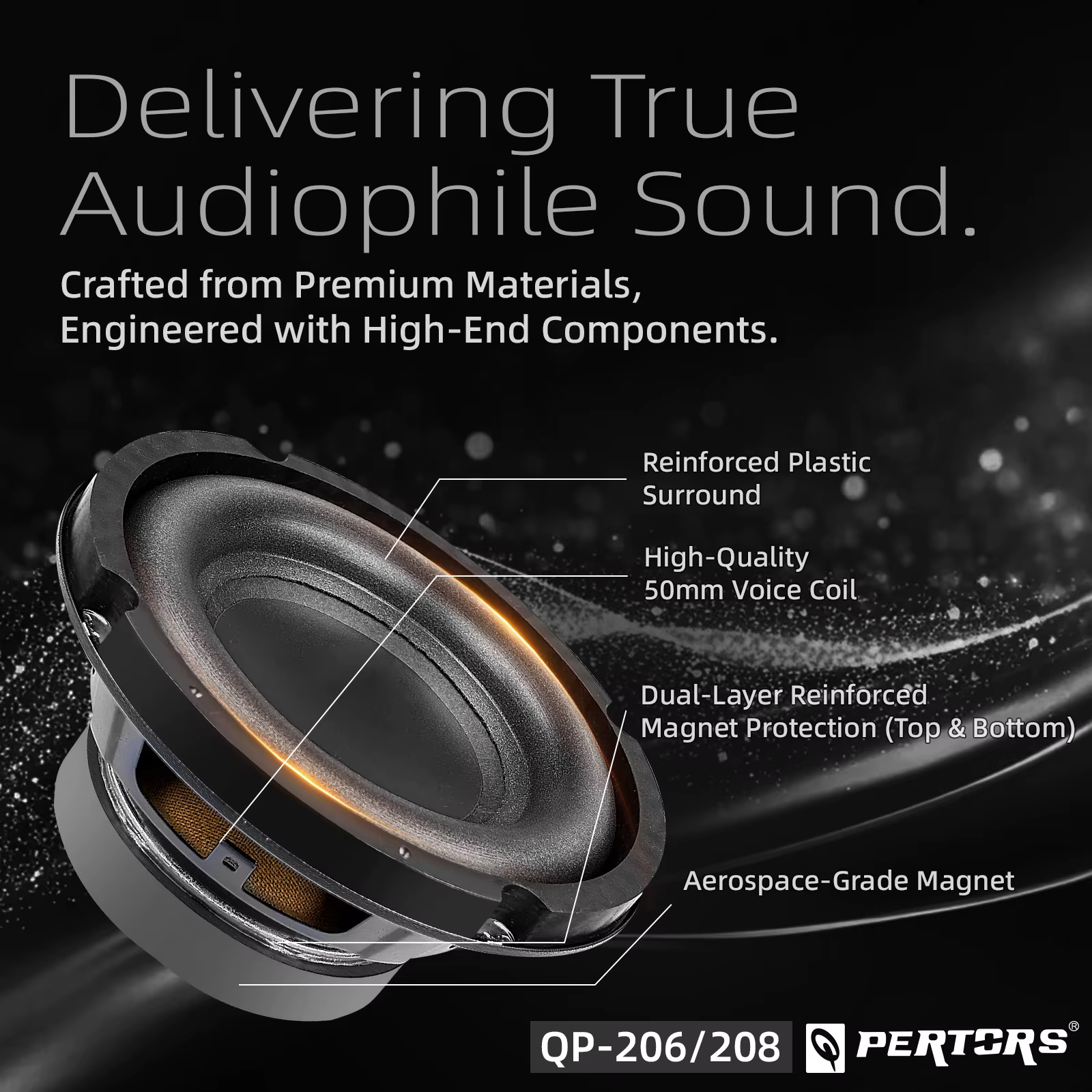 Subwoofer Q-PERTORS 6,5-8" para coche – Altavoz estéreo modificación automoción - imagen 4
