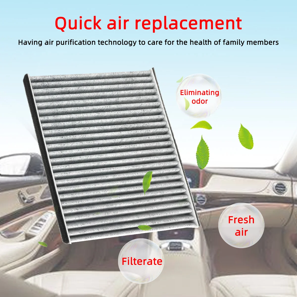 Filtro de habitáculo Toyota FJ Cruiser 2007-2014 carbon activo - imagen 5