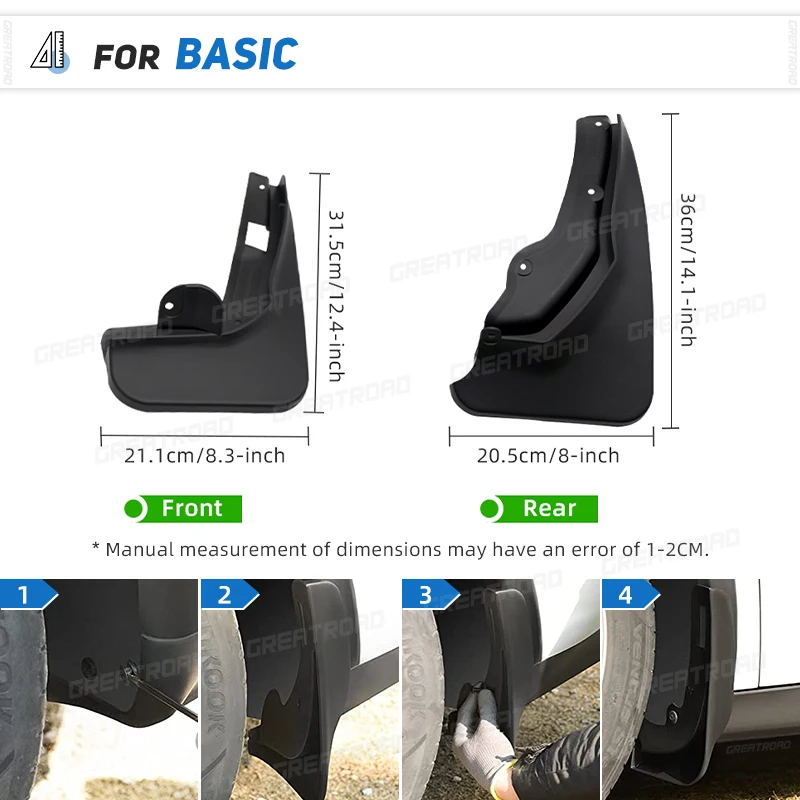 Protectores contra salpicaduras Mercedes Clase C W204, guardabarros - imagen 2