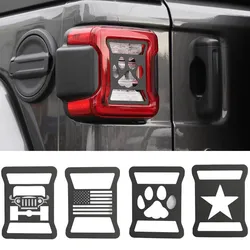 Protector de luz trasera metálico para Jeep Wrangler JL 2018-2023
