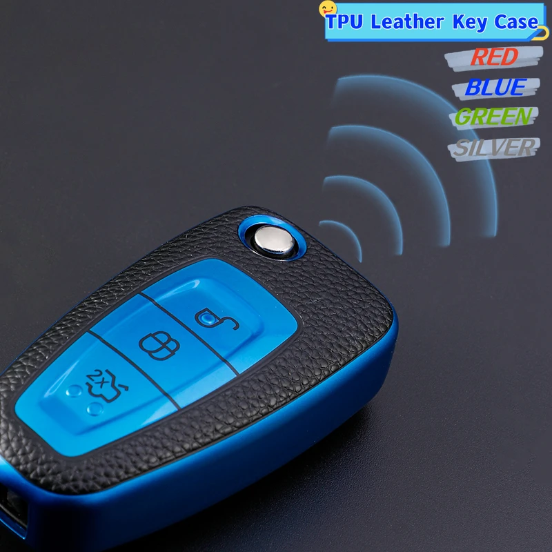 Funda de llave en cuero TPU para Ford - Ranger, Focus, Mondeo - imagen 3