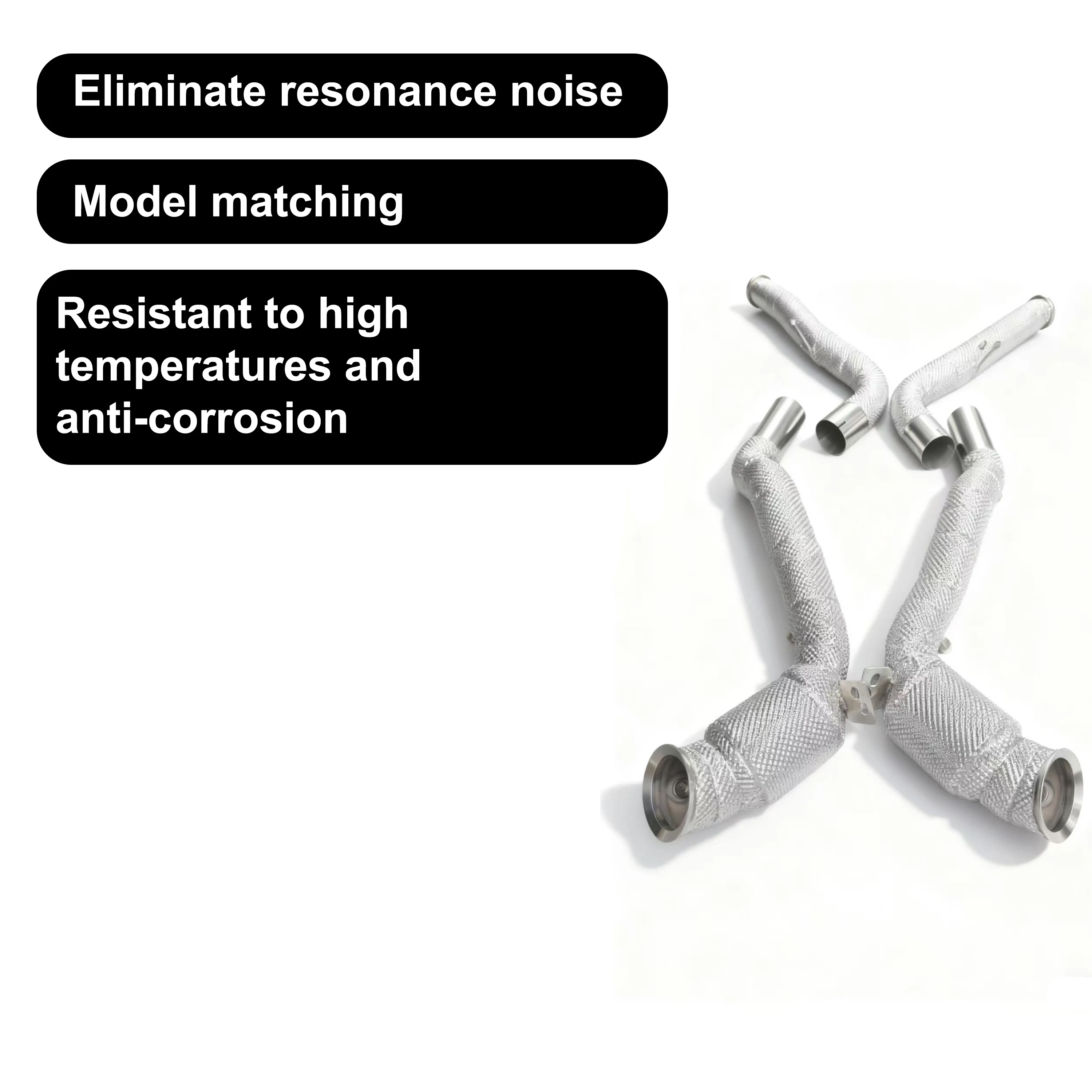 Accesorios de coche ACE para mercedes-benz G63 W464 4,0 T tubo de escape con protector térmico sistemas de escape SUS304 de alta calidad - imagen 4