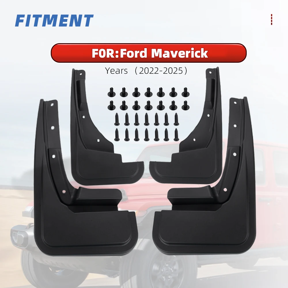 Protectores guardabarros Ford Maverick 2022-2025 antisalpicaduras - imagen 2
