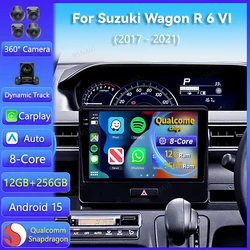 Radio 2DIN con Android Auto y CarPlay para Suzuki Wagon R VI 2017-2021