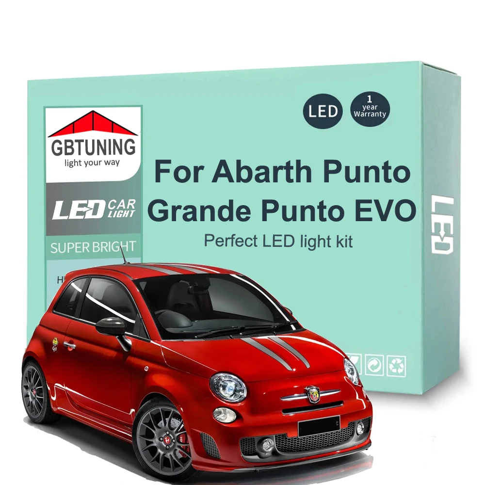 Kit bombillas LED interior Fiat Abarth 500, 595 y 695 Canbus