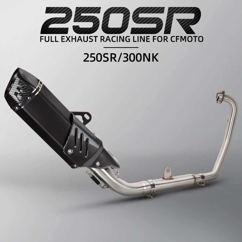 Sistema de escape completo para CFMoto NK250, 250SR y 300NK