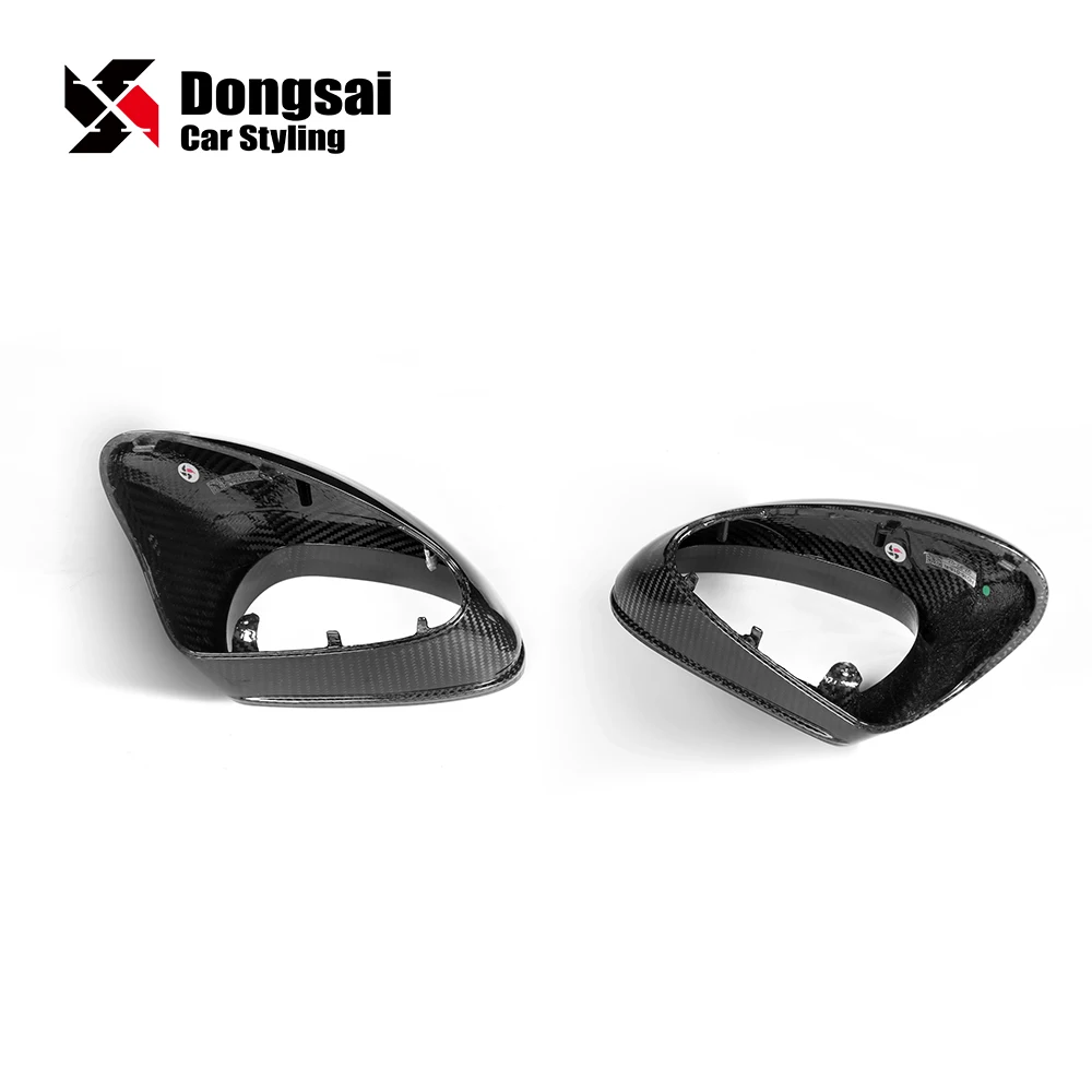 Cubiertas de espejo fibra carbono seca brillante para Porsche 911 981 - imagen 4