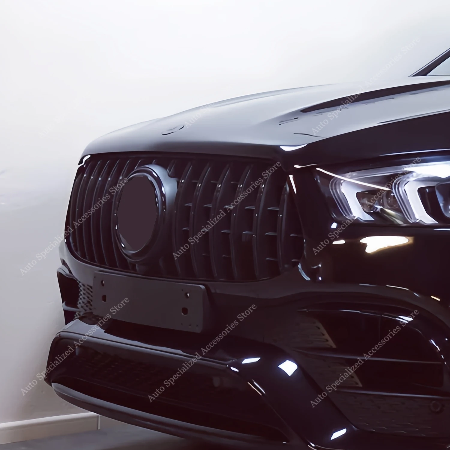 Bodykit paragolpes Mercedes GLE W167 AMG-line 2020-2023 negro brillante