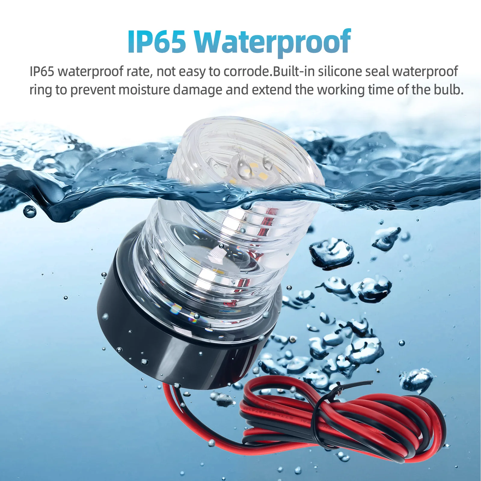 Luz LED de fondeo 360° 12 V para barco y yate - imagen 2