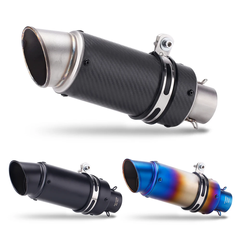 Silenciador de escape universal 51/60 mm para moto estilo GP - imagen 4