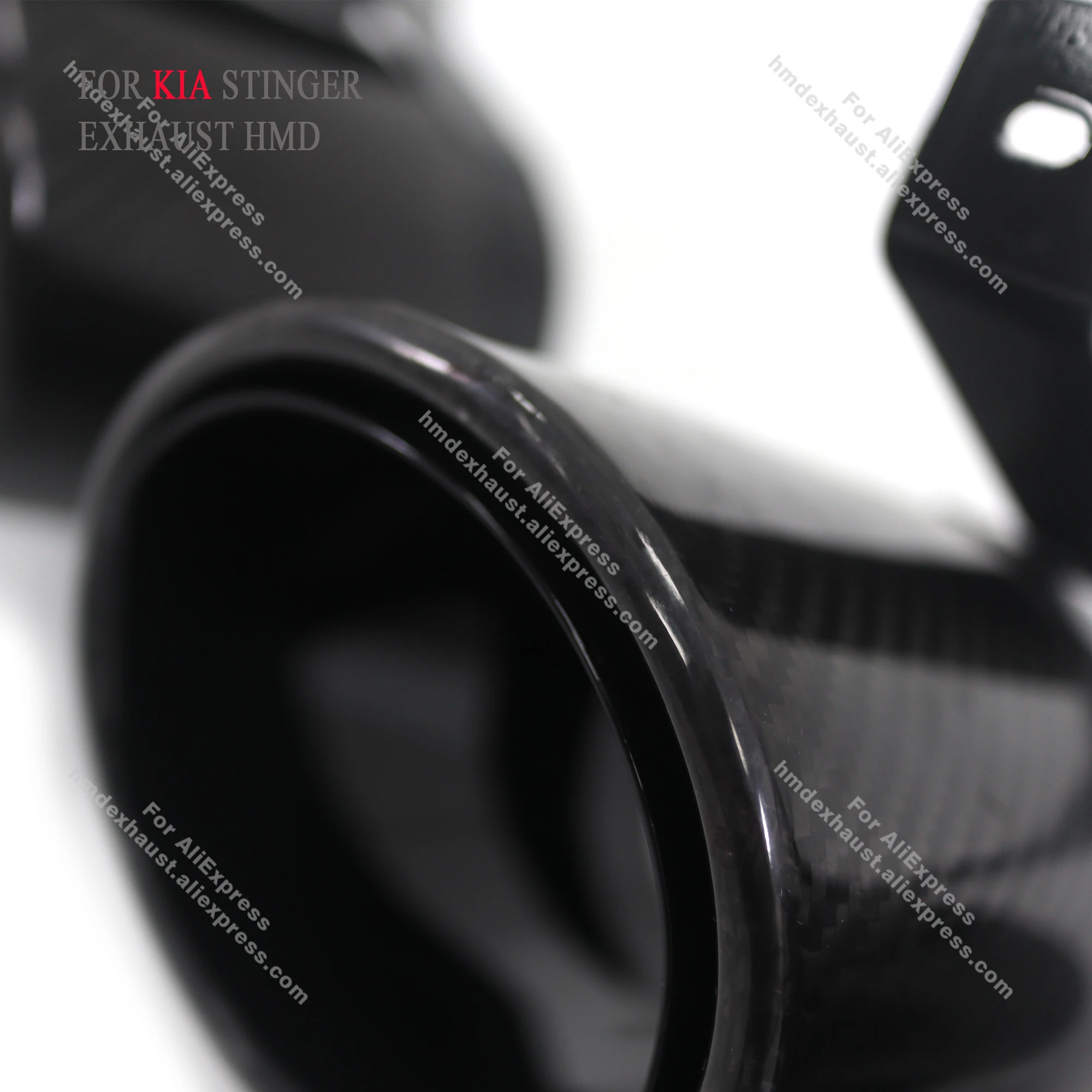 HMD Puntas de escape fibra de carbono para Kia Stinger 2.0 y 3.3 T - imagen 2