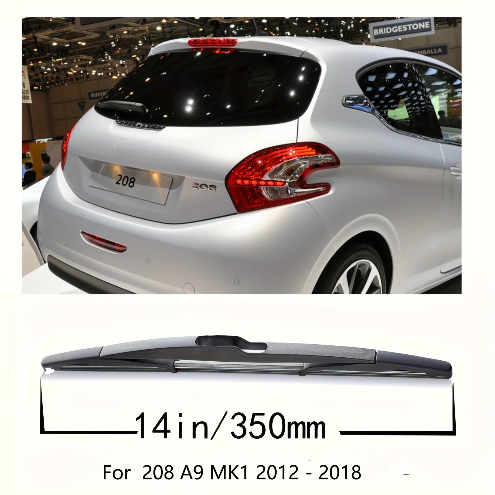 Escobilla limpiaparabrisas trasera Peugeot 208 A9 MK1 2012-2018 - imagen 3