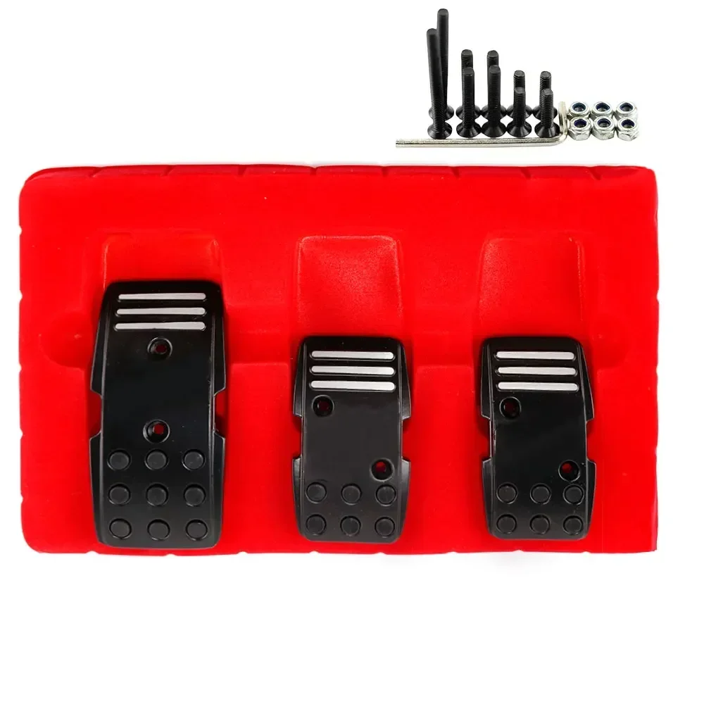 Kit de cubiertas de pedales universal de aluminio antideslizante - imagen 3