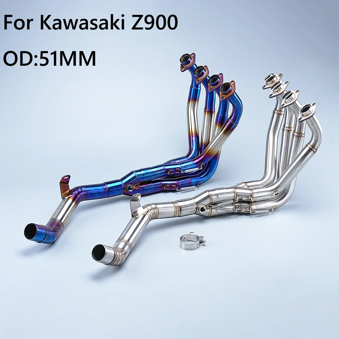 Tubo de escape titanio alto rendimiento para Kawasaki Z900