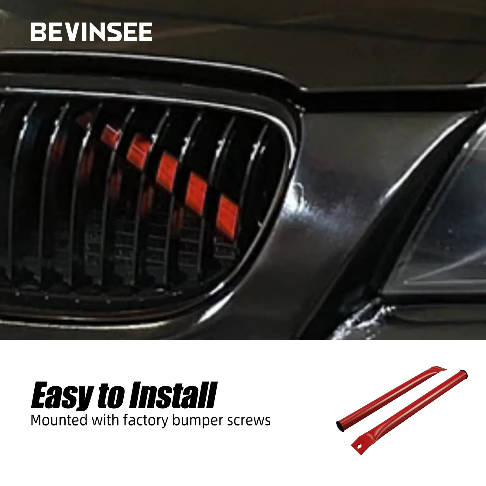 BEVINSEE Soportes de riñón delanteros BMW Serie 3 E90-E93 325i 335i - imagen 5