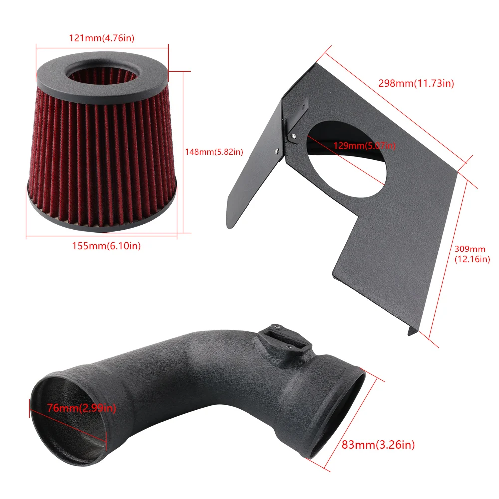 Kit admisión aire frío B48 para BMW 140i-440i F-series 2.0T 2016+ - imagen 2