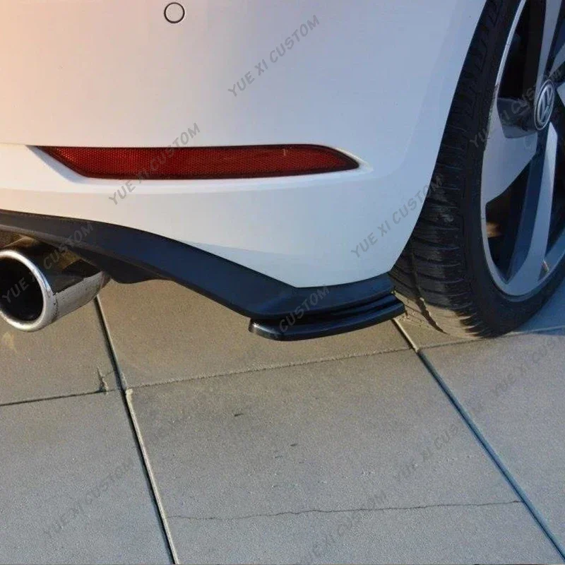 Splitters laterales traseros estilo Maxton negro brillo para VW Golf 7 GTI - imagen 3