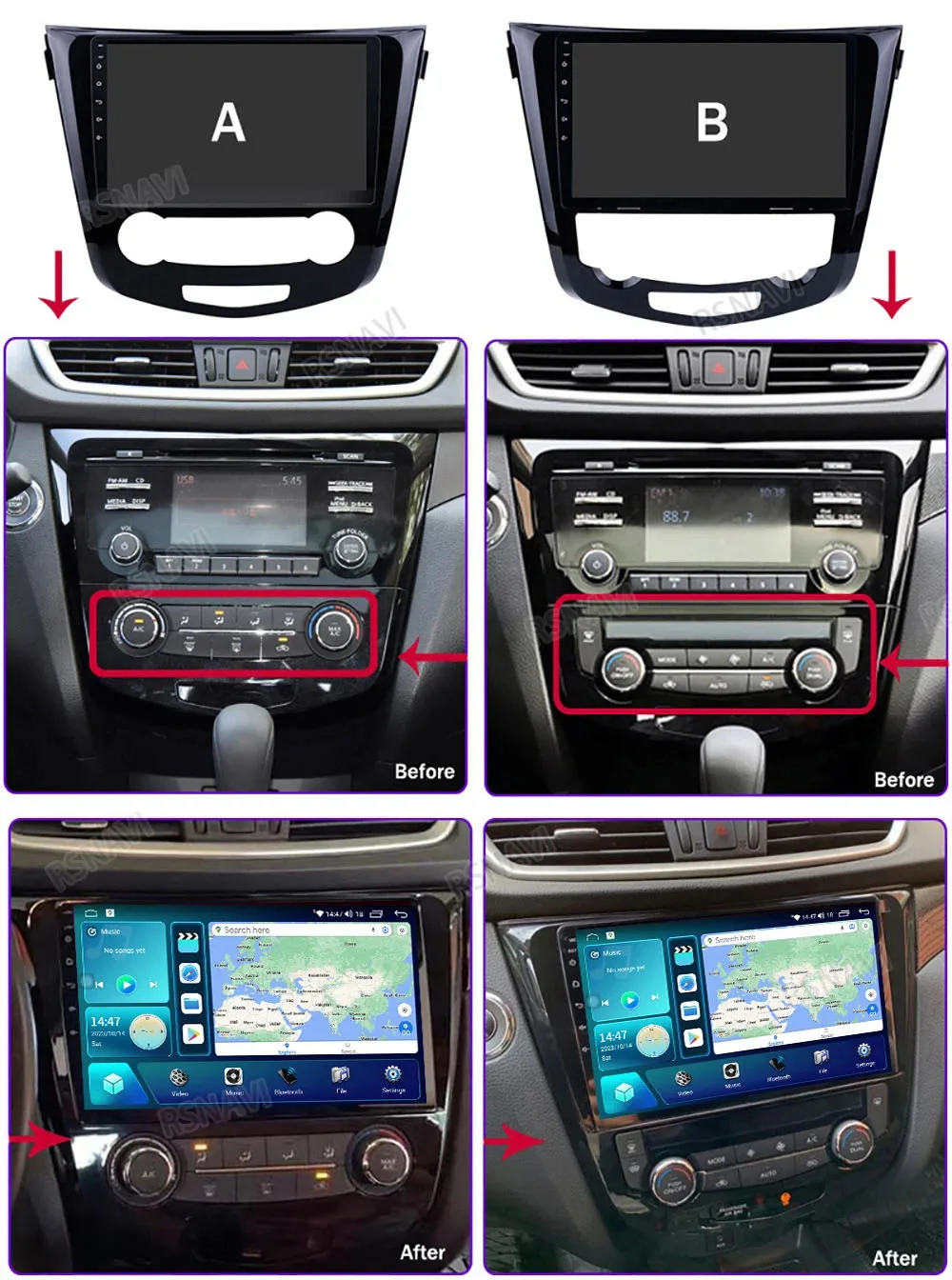 Radio multimedia RSNAVI para Nissan