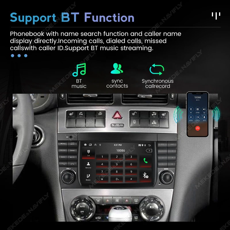 Autoradio Android MEKEDE para Mercedes CLC W203 - imagen 2