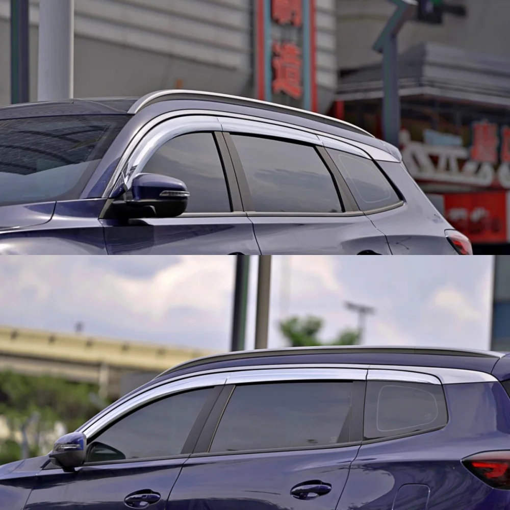 Deflectores de viento cromados para Chery Tiggo 8/8 Pro (2020-2025) - imagen 3