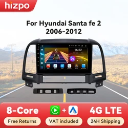 Radio Android CarPlay Hizpo GPS para Hyundai Santa Fe II