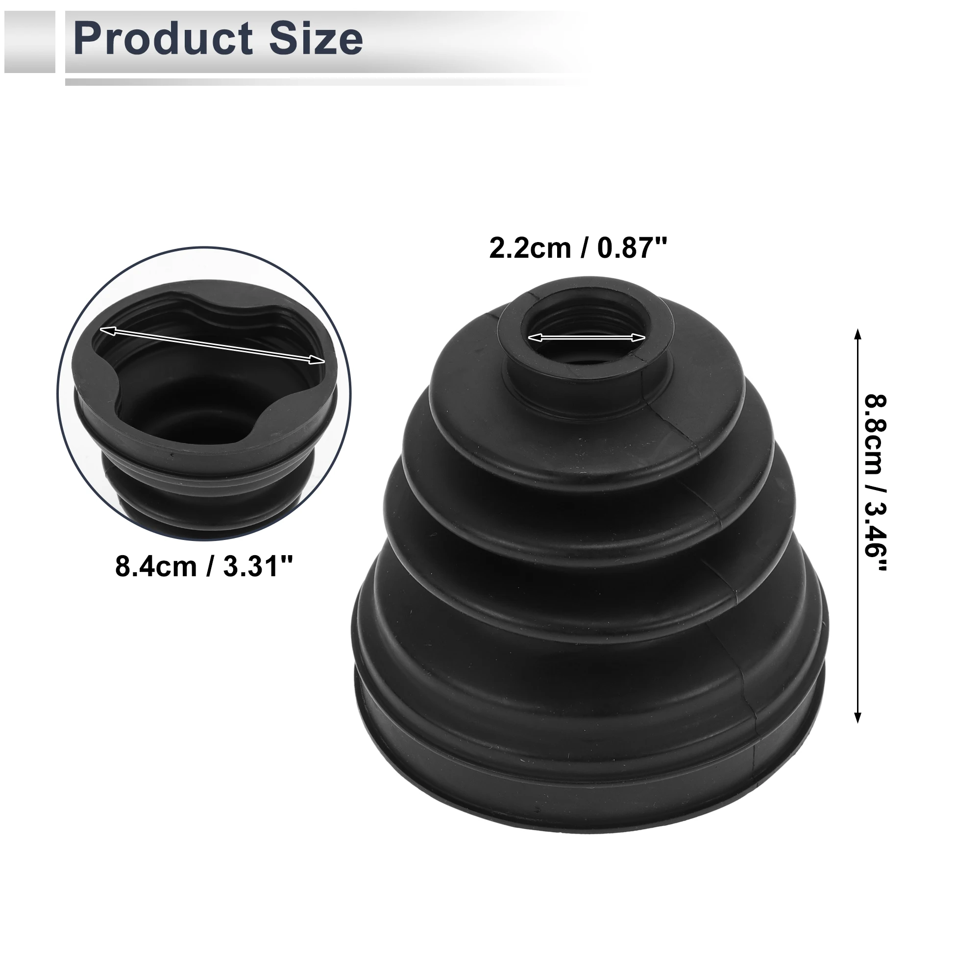 X Autohaux No. 31256013   Kit de arranque de junta homocinética interior con abrazaderas para Volvo C30 2007-2013 para Volvo C70 2006-2013 para Volvo V50 2004 - imagen 4