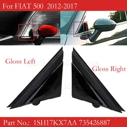 Cubierta espejo OEM 1SH17KX7AA Fiat 500 2012-2017 negro brillante