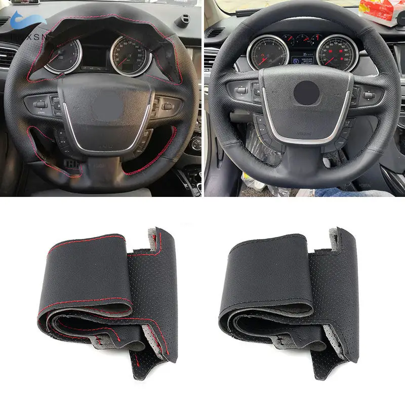 Funda de volante Peugeot 508/508 SW 2011-2018, cuero perforado