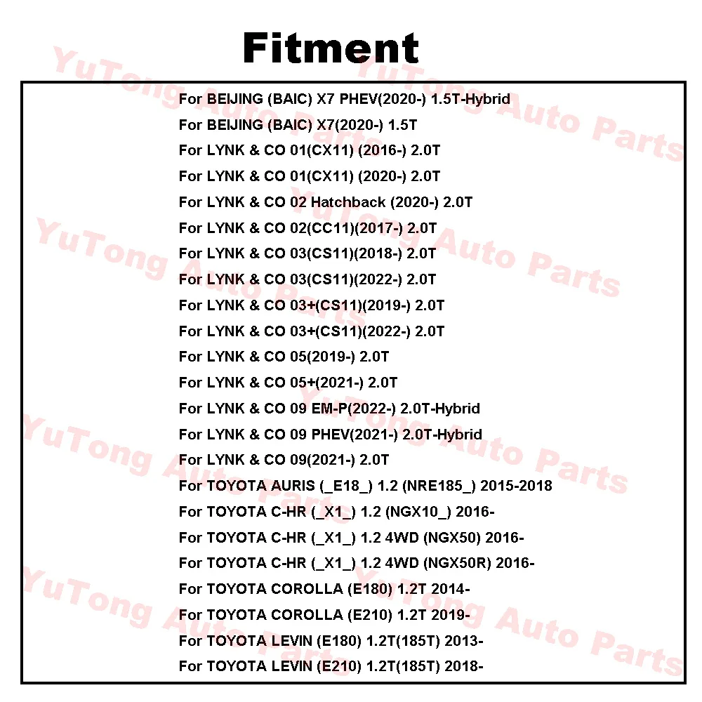 Bujías para LYNK CO 2.0T 2022 y Toyota 1.2T 2016 Corolla/Auris/C-HR - imagen 3
